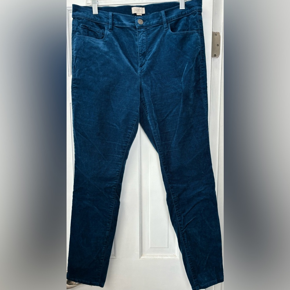 Loft outlet velvet fabric jeans size 12.